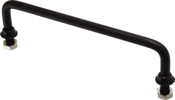 Electro Hardware - Round Handle - Black Coated, Aluminum, 6" Center to Center - USA Tool & Supply