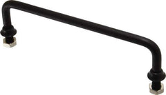 Electro Hardware - Round Handle - Black Coated, Aluminum, 6" Center to Center - USA Tool & Supply