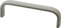 Electro Hardware - 1-1/2" High Oval Handle - Clear Anodized, Aluminum, 4-9/16" Center to Center - USA Tool & Supply