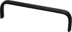 Electro Hardware - 1-3/4" High Oval Handle - Brush Black Anodized, Aluminum, 6" Center to Center - USA Tool & Supply