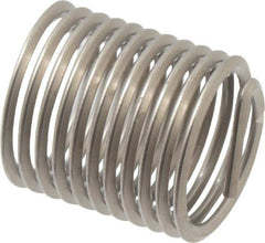 Heli-Coil - 3/8-24 UNF, 0.562" OAL, Free Running Helical Insert - 11 Free Coils, Tanged, Stainless Steel, 1-1/2D Insert Length - USA Tool & Supply