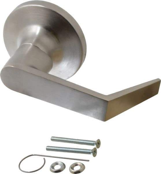 Yale - Grade 1 Dummy Lever Lockset - 2-3/4" Back Set, 6 Pin Para Keyway Cylinder, US26D/Satin Chrome Plated Finish - USA Tool & Supply