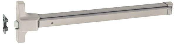 Yale - 36" Long Panic Rated, Series 2100 Flatbar - Sprayed Aluminum, Grade 1 - USA Tool & Supply