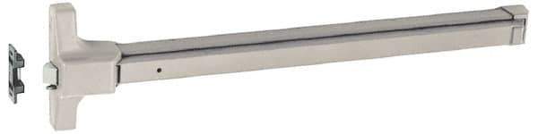 Yale - 36" Long Fire Rated, Series 7100 Exit Device Flatbar - Brushed Stainless (32D), Grade 1 - USA Tool & Supply