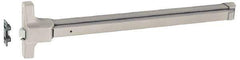 Yale - 36" Long Fire Rated, Series 7100 Exit Device Flatbar - Brushed Stainless (32D), Grade 1 - USA Tool & Supply