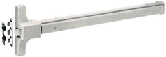 Yale - 36" Long Fire Rated, Series 2100 Flatbar - Sprayed Aluminum, Grade 1 - USA Tool & Supply