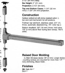 Yale - Flatbars Hand: RHR Rating: Panic Rated - USA Tool & Supply