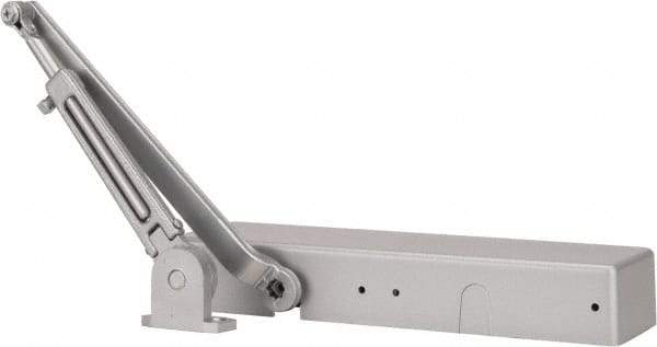 Norton Door Closers - Push & Pull Side Mount, Multi Size Closer Power Operated Damper - Aluminum Finish - USA Tool & Supply