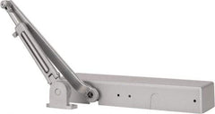 Norton Door Closers - Push & Pull Side Mount, Multi Size Closer Power Operated Damper - Aluminum Finish - USA Tool & Supply