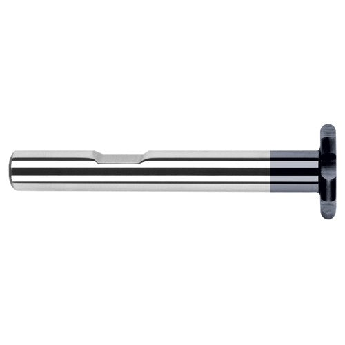 1.0000″ (1″) Cutter Diameter × 0.1181″ Radius Carbide Full Radius Large Diameter Standard Keyseat Cutter, 6 Flutes, AlTiN Coated - Exact Industrial Supply