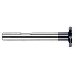 1.0000″ (1″) Cutter Diameter × 0.1181″ Radius Carbide Full Radius Large Diameter Standard Keyseat Cutter, 6 Flutes, AlTiN Coated - Exact Industrial Supply