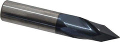 Melin Tool - 5/8" Diam, 1-1/4" LOC, 2 Flute, 60° Point Angle, Solid Carbide Drill Mill - AlTiN Finish, 3-1/2" OAL, 5/8" Shank Diam - USA Tool & Supply