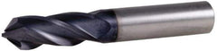 Accupro - 5/8" Diam, 1-1/4" LOC, 4 Flute, 90° Point Angle, Solid Carbide Drill Mill - AlTiN Finish, 3-1/2" OAL, 5/8" Shank Diam - USA Tool & Supply