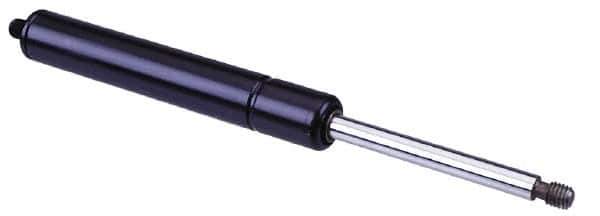 Value Collection - 0.24" Rod Diam, 0.59" Tube Diam, 80 Lb Capacity, Fixed Force Gas Spring - 7.5" Extended Length, 2" Stroke Length, Threaded End, Black Nitride Piston - USA Tool & Supply