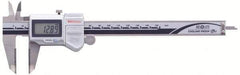 Mitutoyo - 0 to 150mm Range, 0.01mm Resolution, IP67 Electronic Caliper - Stainless Steel with 40mm Stainless Steel Jaws, 0.05mm Accuracy, SPC Output - USA Tool & Supply