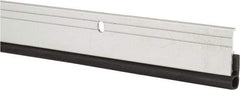 Pemko - 84" Long x 1-1/4" Wide, Head & Jamb Weatherstripping - Clear Anodized Aluminum Finish - USA Tool & Supply