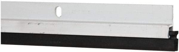 Pemko - 36" Long x 1-1/16" Wide, Heavy-Duty Head & Jamb Weatherstripping - Clear Anodized Aluminum Finish - USA Tool & Supply