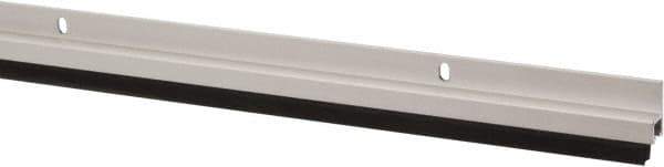 Pemko - 72" Long x 1-1/16" Wide, Heavy-Duty Head & Jamb Weatherstripping - Clear Anodized Aluminum Finish - USA Tool & Supply