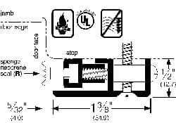 Pemko - 72" Long x 1-3/4" Wide, Adjustable Head & Jamb Weatherstripping - Clear Anodized Aluminum Finish - USA Tool & Supply