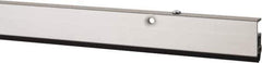 Pemko - 96" Long x 1-3/4" Wide, Adjustable Head & Jamb Weatherstripping - Clear Anodized Aluminum Finish - USA Tool & Supply