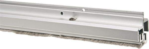 Pemko - 84" Long x 1-1/4" Wide, Adjustble Double Door Split Astragal Weatherstripping - Clear Anodized Aluminum Finish - USA Tool & Supply