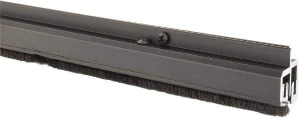 Pemko - 84" Long x 1-1/4" Wide, Adjustble Double Door Split Astragal Weatherstripping - Dark Bronze Anod. Aluminum Finish - USA Tool & Supply
