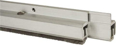 Pemko - 96" Long x 1-1/4" Wide, Adjustble Double Door Split Astragal Weatherstripping - Clear Anodized Aluminum Finish - USA Tool & Supply