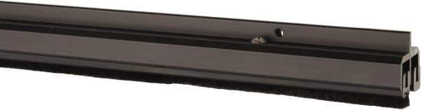 Pemko - 96" Long x 1-1/4" Wide, Adjustble Double Door Split Astragal Weatherstripping - Dark Bronze Anod. Aluminum Finish - USA Tool & Supply