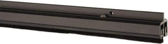 Pemko - 96" Long x 1-1/4" Wide, Adjustble Double Door Split Astragal Weatherstripping - Dark Bronze Anod. Aluminum Finish - USA Tool & Supply