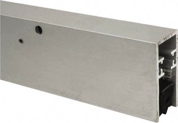 Pemko - Heavy Duty Automatic Door Bottom Sweep - Sponge Neoprene, 2-1/8" High, Clear Anodized Aluminum Coated - USA Tool & Supply
