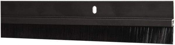 Pemko - Door Bottom Sweep - Nylon Brush, 1-1/2" High, Dark Bronze Anodium Aluminum Coated - USA Tool & Supply