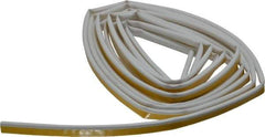Pemko - 20' Long x 1/2" Wide, Siliconseal Self-Adhesive Weatherstripping - White Finish - USA Tool & Supply