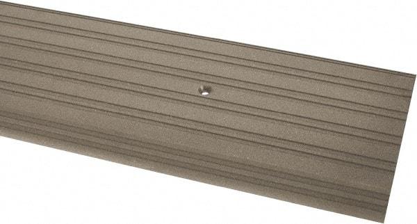 Pemko - 48" Long x 6" Wide x 1/2" High, Saddle Threshold - Gray PemKote Skid Resistant Surface - USA Tool & Supply