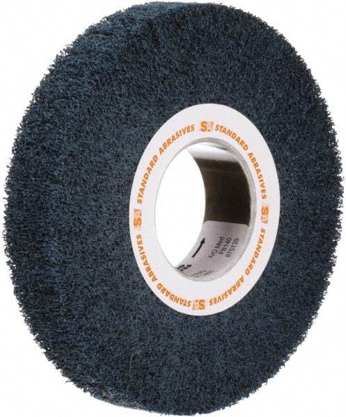 Standard Abrasives - 12 Inch Diameter Aluminum Oxide Unmounted Flap Wheel - 5 Inch Hole, 2 Inch Wide, Density 7, Non Woven, Very Fine Grade, 2,500 Max RPM - USA Tool & Supply