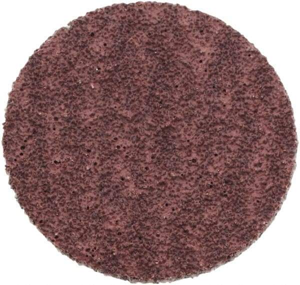 Standard Abrasives - 1" Disc Diam, 80 Grit, Aluminum Oxide Quick Change Disc - Type S Attaching System, Coated, Light Brown, Medium Grade, 40,000 RPM - USA Tool & Supply