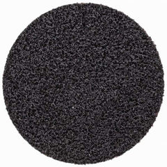 Standard Abrasives - 1-1/2" Disc Diam, 60 Grit, Silicon Carbide Quick Change Disc - Type S Attaching System, Coated, Black, Medium Grade - USA Tool & Supply