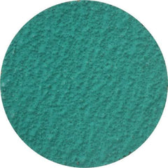 Standard Abrasives - 3" Disc Diam, 36 Grit, Zirconia Alumina Quick Change Disc - Type R Attaching System, Coated, Green, Very Coarse Grade, 18,000 RPM - USA Tool & Supply