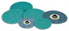 Standard Abrasives - 1" Disc Diam, 36 Grit, Zirconia Alumina Quick Change Disc - Type S Attaching System, Coated, Green, Very Coarse Grade - USA Tool & Supply