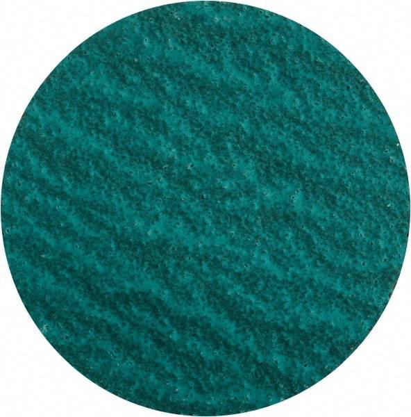 Standard Abrasives - 2" Disc Diam, 80 Grit, Zirconia Alumina Quick Change Disc - Type S Attaching System, Coated, Green, Medium Grade, 20,000 RPM - USA Tool & Supply