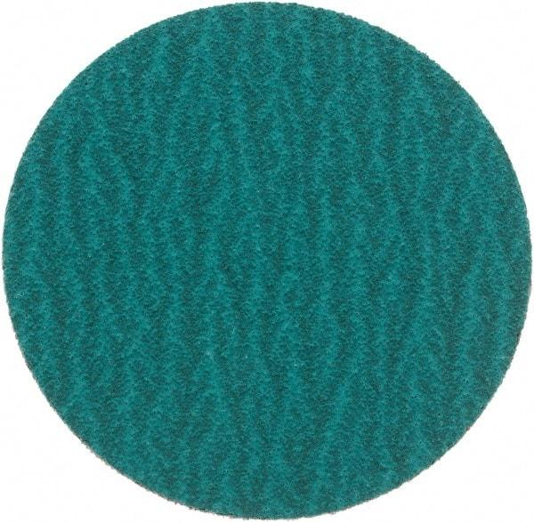 Standard Abrasives - 3" Disc Diam, 80 Grit, Zirconia Alumina Quick Change Disc - Type S Attaching System, Coated, Green, Medium Grade, 18,000 RPM - USA Tool & Supply