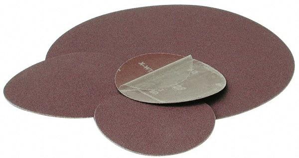 Standard Abrasives - 12" Diam, 40 Grit Aluminum Oxide Adhesive PSA Disc - Coarse Grade, Purple, Cloth Backing, Flexible, Use with Random Orbital Sanders - USA Tool & Supply