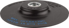 Standard Abrasives - 4-1/2" Diam Quick-Change Disc Backing Pad - 5/8" Shank Diam, Medium Density, 18,000 RPM - USA Tool & Supply