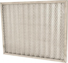 Made in USA - 16" Noml Height x 20" Noml Width x 1" Noml Depth, 71% Capture Efficiency, Permanent Air Filter - MERV 7, Aluminum Cloth & Mesh, Integrated Aluminum Frame, 300 Max FPM, 640 CFM, For Any Unit - USA Tool & Supply