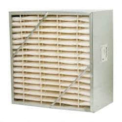 Value Collection - 24" Noml Height x 24" Noml Width x 12" Noml Depth, 65% Capture Efficiency, Rigid Box Air Filter - MERV 11, Synthetic Polypropylene, Integrated Corrosion-Resistant Steel Frame, 2,000 CFM - USA Tool & Supply