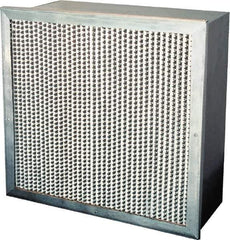 Value Collection - 12" Noml Height x 24" Noml Width x 12" Noml Depth, 65% Capture Efficiency, Rigid Box Air Filter - MERV 11, Synthetic Polypropylene, Integrated Corrosion-Resistant Steel Frame, 1,000 CFM - USA Tool & Supply