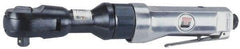 Universal Tool - 3/8" Drive, 160 RPM, 10 to 50 Ft/Lb Torque Ratchet Wrench - Inline Handle, 4 CFM, 90 psi, 1/4" NPT Inlet - USA Tool & Supply