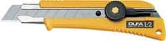 Olfa - Snap Utility Knife - Yellow Plastic Handle - USA Tool & Supply