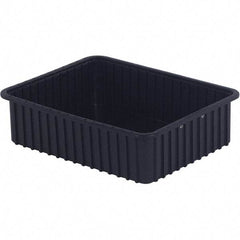 LEWISBins+ - 17-3/8" Wide x 6" High, Black Bin Divider Box - Use with DV1760 Short, DV2260 Long - USA Tool & Supply