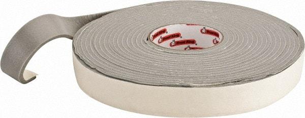 Frost King - 30' Long x 1-1/4" Wide, Camper Mounting Tape Weatherstripping - Rubber Foam - USA Tool & Supply