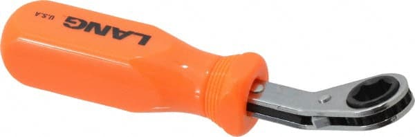 Lang - 7/16" 6 Point Reversible Ratcheting Offset Box Wrench - USA Tool & Supply